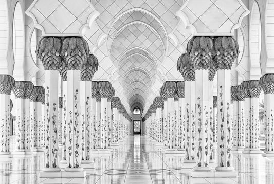 Photo Art Wall Mural-PILLAR AND ARCHES-(6542)-NON WOVEN-Wallpaper-Realistic XXL