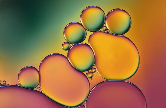 Photo Art Wall Mural-AIR BUBBLES-(6562)-NON WOVEN-Wallpaper-Water Shape Sun XXL