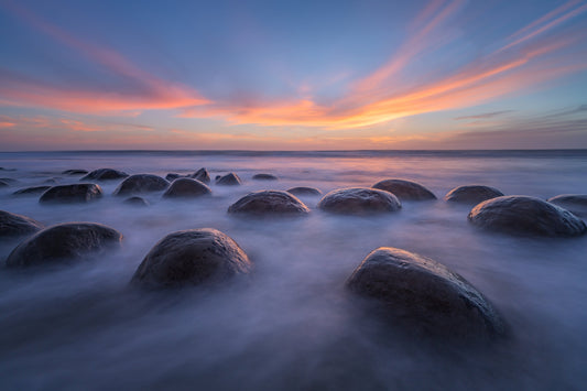 Photo Art Wall Mural-SUNSET ROCK-(6643)-NON WOVEN-Wallpaper-Sky Nature Beach XXL
