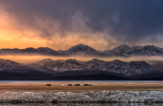 Photo Wall Mural-(7924)-MOUNTAIN SUNSET-NON WOVEN-Wallpaper-Landscape Sky XXL