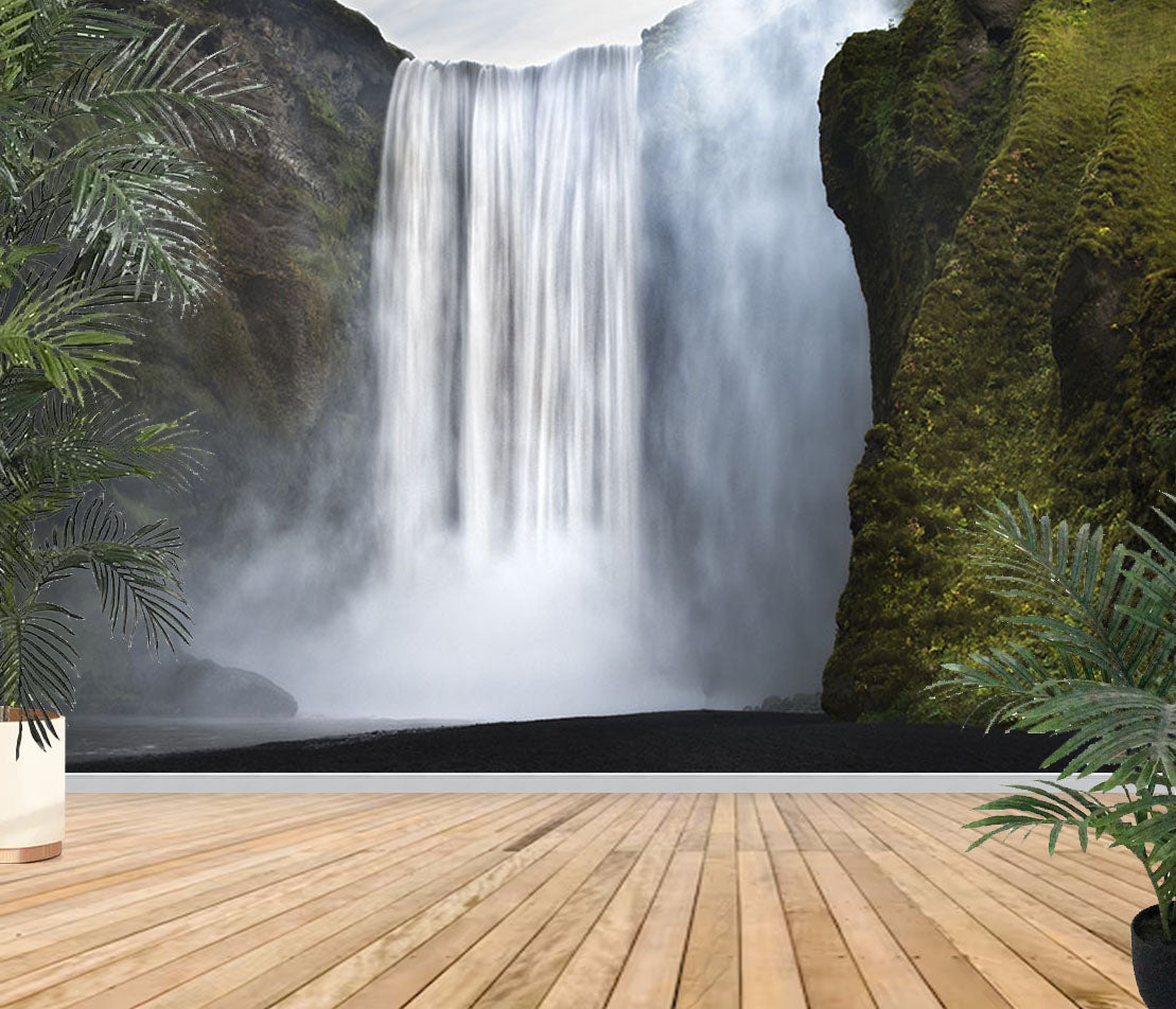 Photo Wall Mural-TROPIC WATERFALL-(8172)-NON WOVEN-Wallpaper-Lagoon Cascade XXL