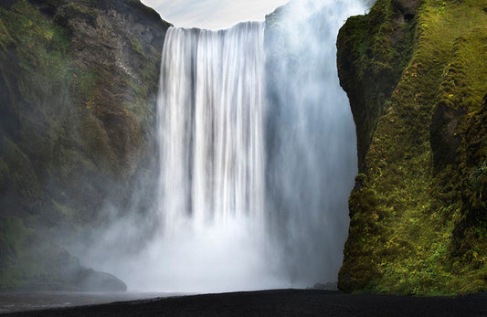 Photo Wall Mural-TROPIC WATERFALL-(8172)-NON WOVEN-Wallpaper-Lagoon Cascade XXL