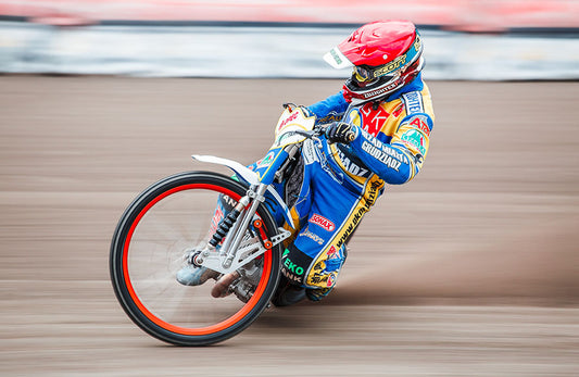 Fototapete-VLIES-SPEEDWAY-RENNEN-(8223S)-Tapete-Nach-Maß-Kalksand Motorrad XXL