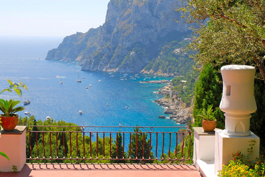 Photo Wall Mural-COAST TERRACE-(873)-NON WOVEN-Wallpaper-Balcony Cliff View XXL